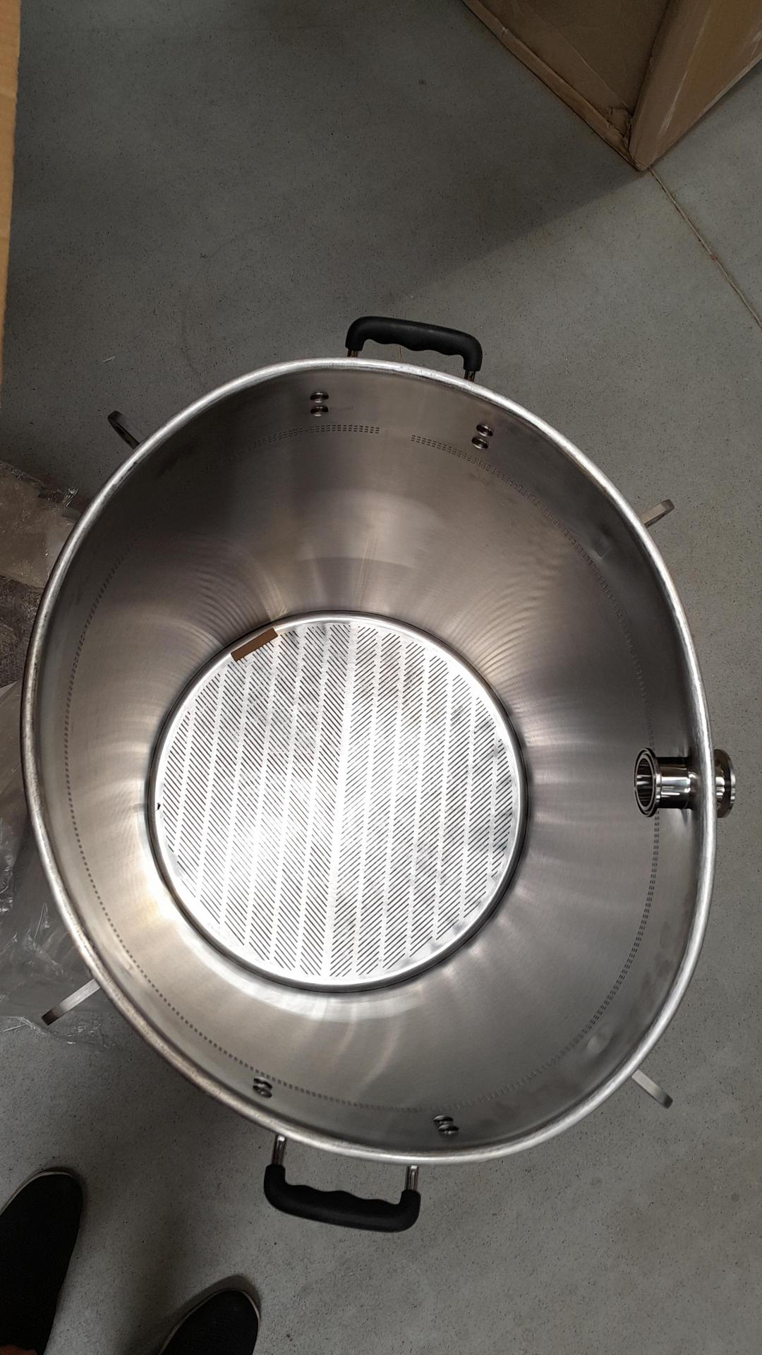 K160L Brew Kettle + Malt Pipe - Dented / bent