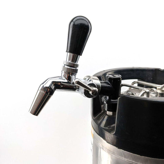 Faucet with ball lock shank