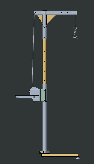 Brewing Crane for BrewTable – Winch Lifting System
