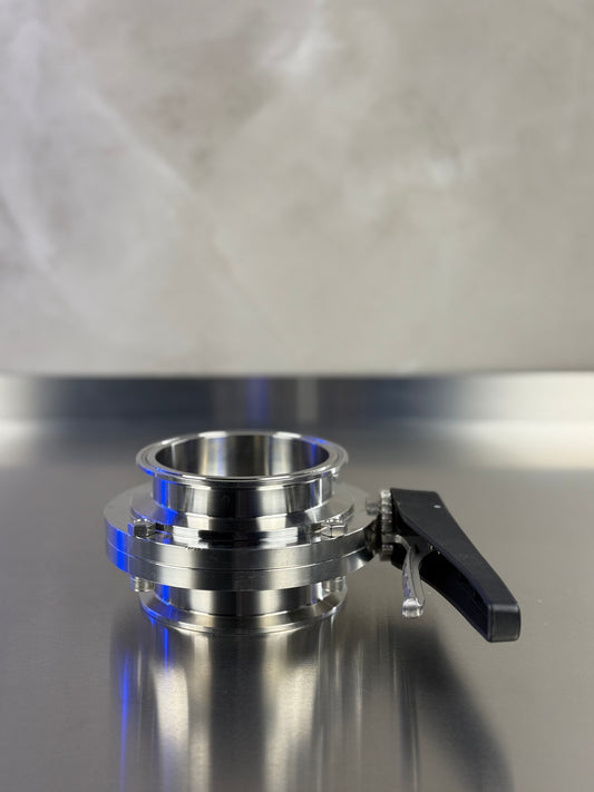 4'' TC Butterfly valve with black handle