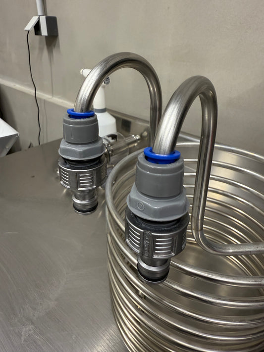 Duotight - 9.5mm (3/8”) Female x 1/2 Male Thread Bulkhead (suits TempTwister)