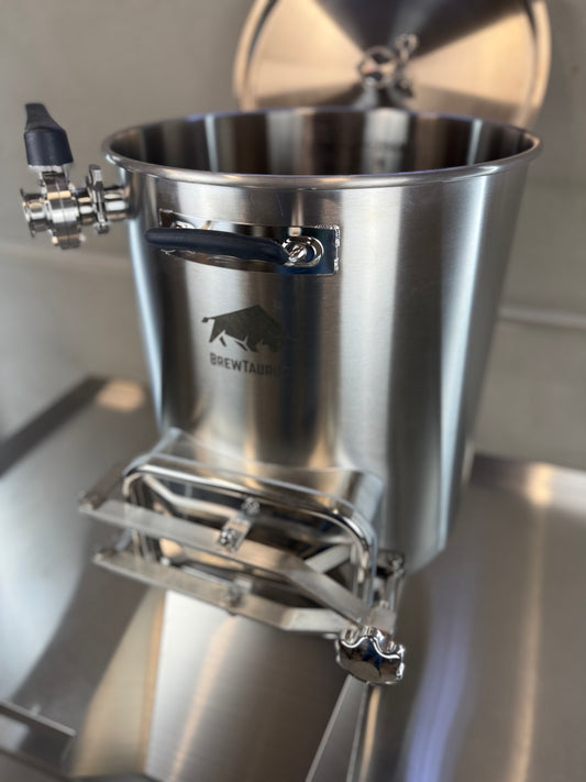 K80 Mash Tun - Complete Set (incl. valves & clamps)