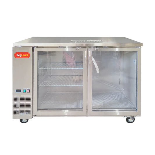 Grand Deluxe 3 Stainless Steel - Two Glass Door Kegerator