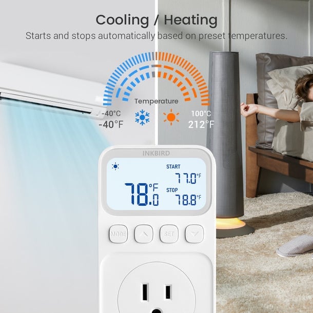 Inkbird C236T 16A temperature controller with EU plug for brewing heating elements
