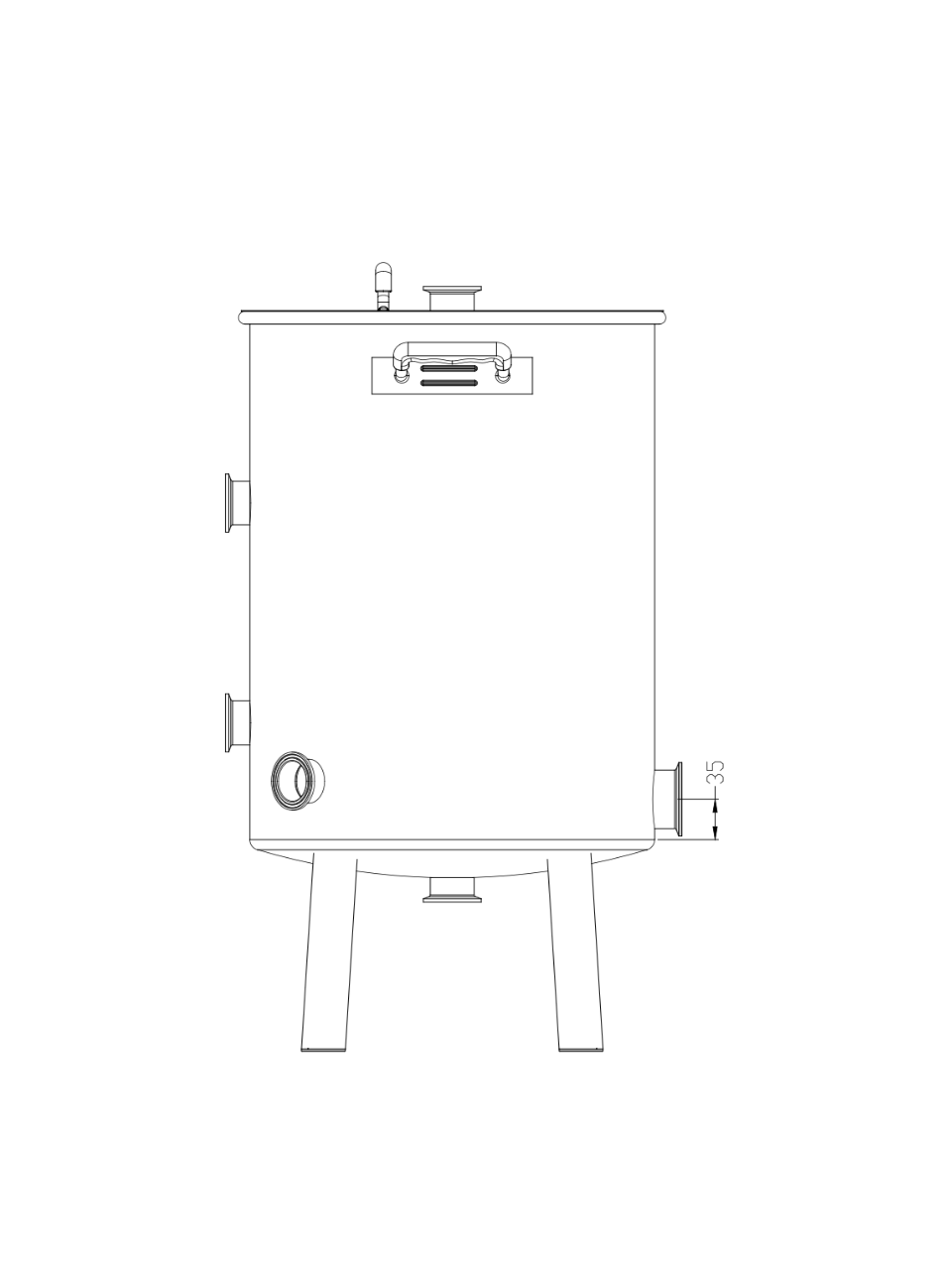 K40 Boil Kettle – Complete Set (incl. valves & clamps)