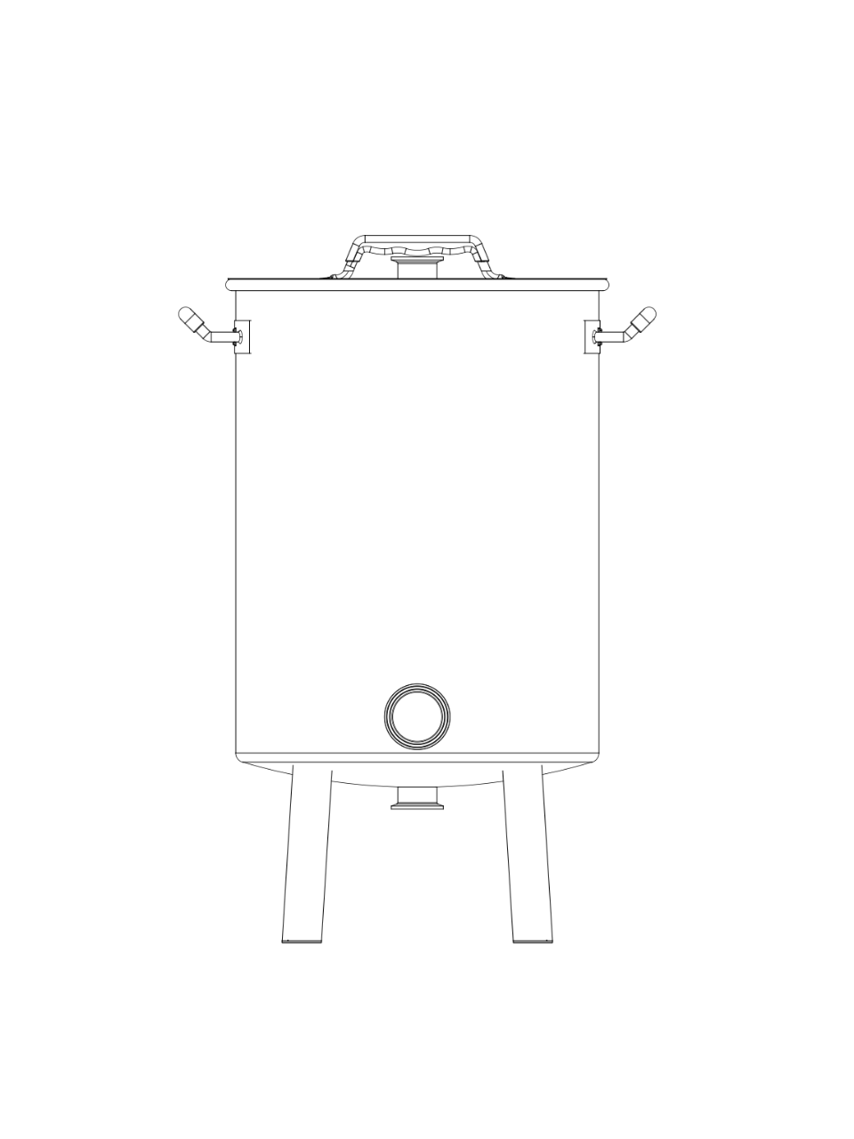 K40 Boil Kettle – Complete Set (incl. valves & clamps)
