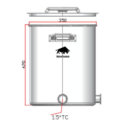 K40L Brew Kettle + Malt Pipe