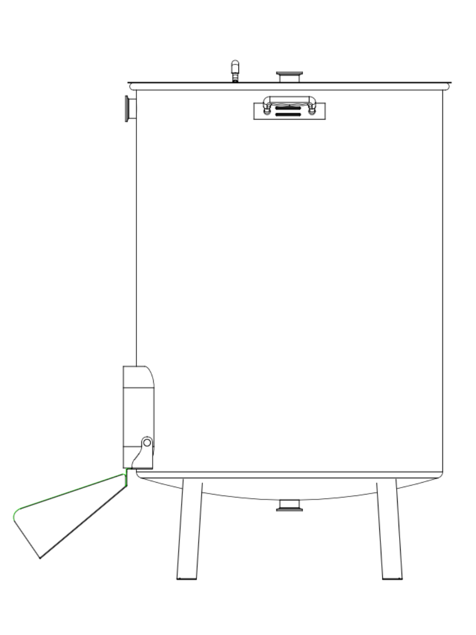 K220 Mash Tun - Complete Set (incl. valves & clamps)