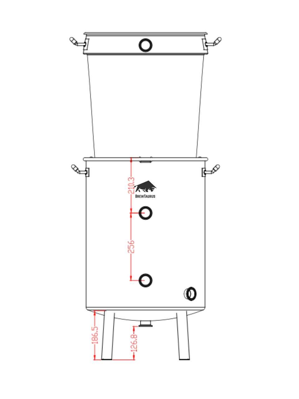 K80 Boil Kettle + Malt Pipe – Complete Set (incl. valves & clamps)
