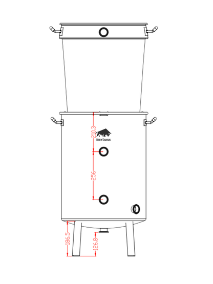 K80 Boil Kettle + Malt Pipe – Complete Set (incl. valves & clamps)