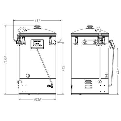 B40L Brewing System +[Extra accessories]