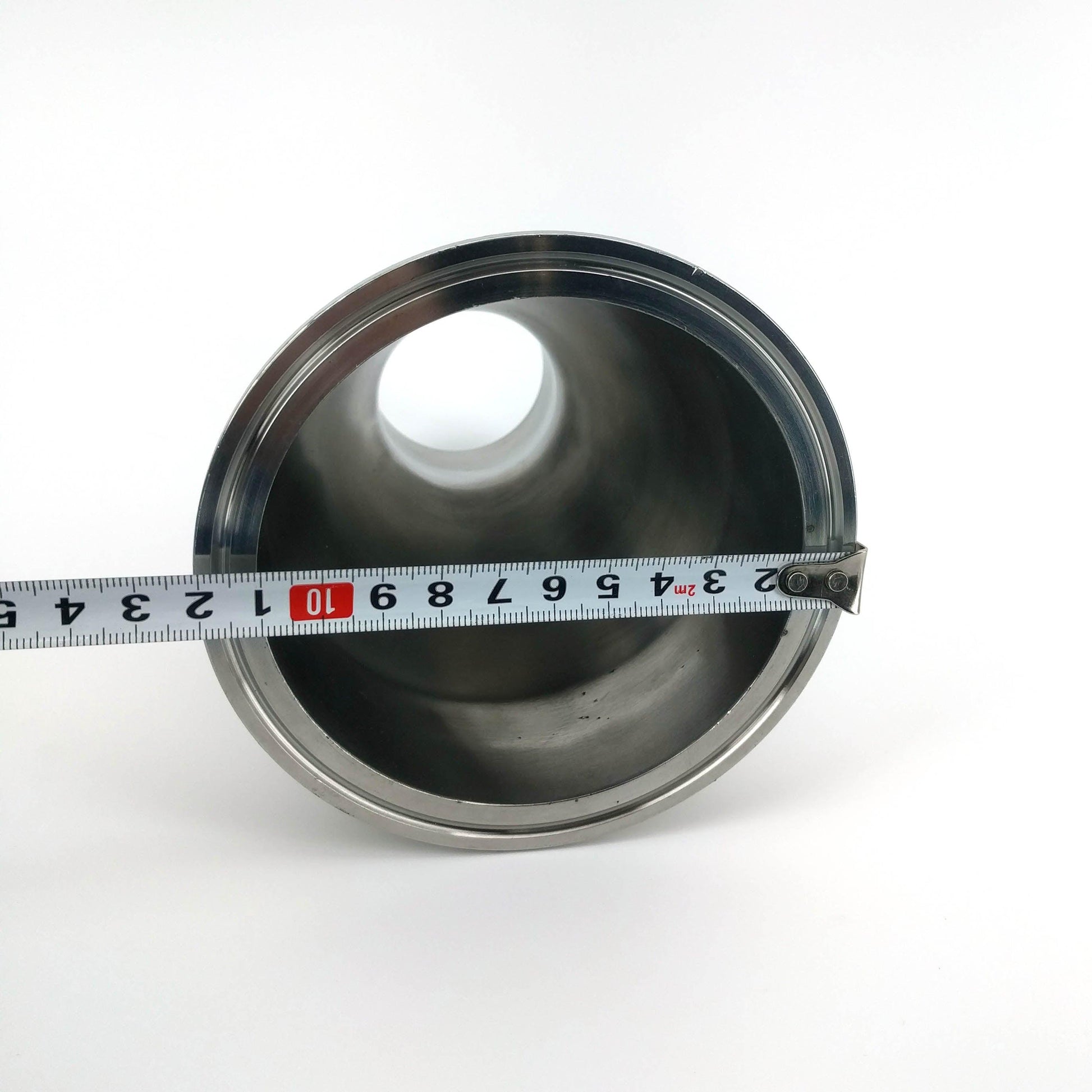 4 to 2 inch Tri-Clamp reducer - side profile