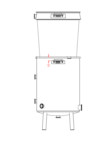 K80 Boil Kettle + Malt Pipe – Complete Set (incl. valves & clamps)