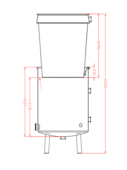 K80 Boil Kettle + Malt Pipe – Complete Set (incl. valves & clamps)