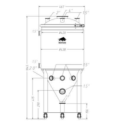 *PRE-ORDER* PF75L Jacketed Conical Fermenter +[Extra accessories]