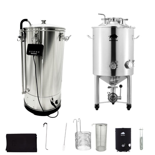 *PRE-ORDER* Brewhouse: B70L Brewing System [Extra accessories] & F55L Conical Fermenter Gen.2 [Extra accessories]