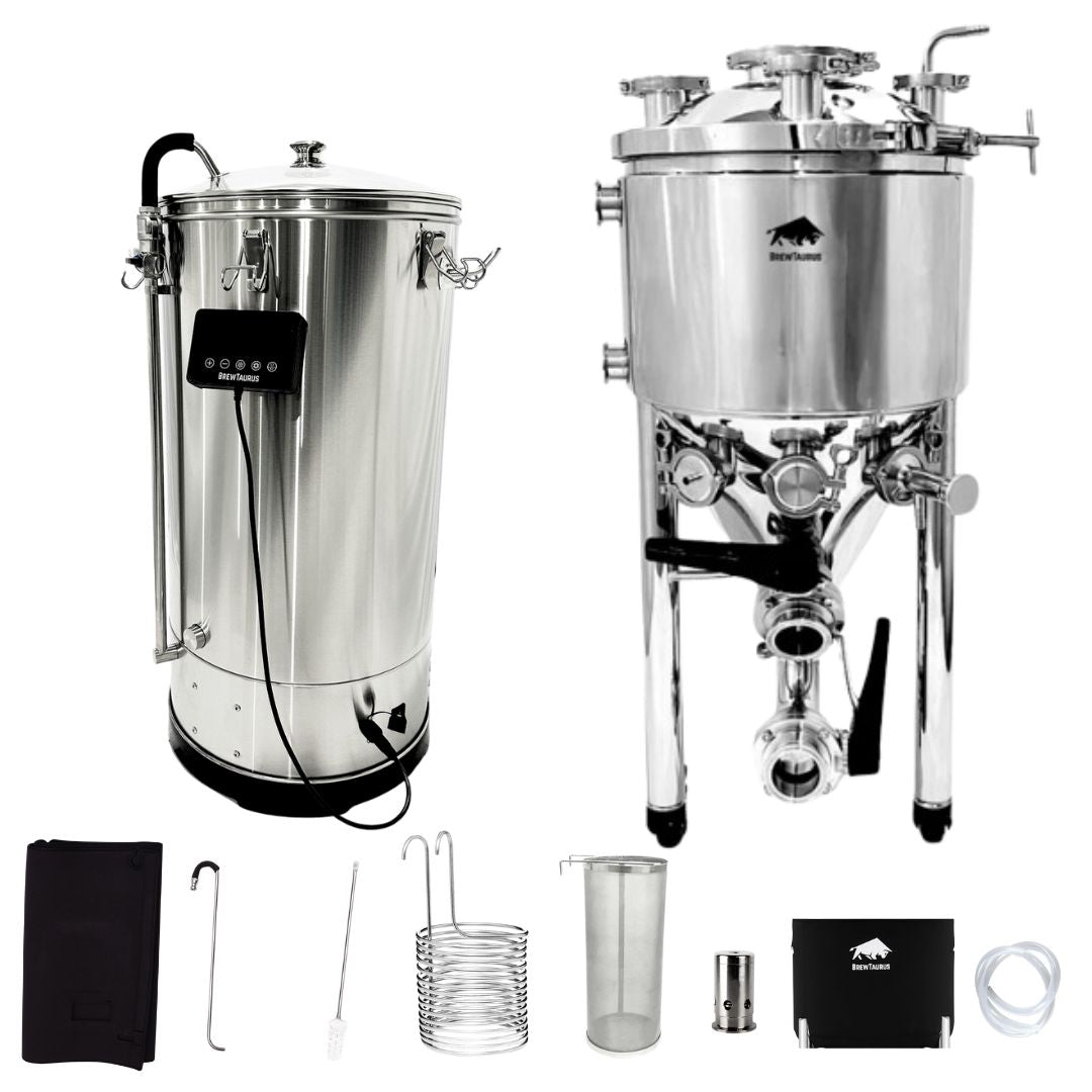 *PRE-ORDER* Brewhouse: B70L Brewing System [Extra accessories] & PF55L Jacketed Conical Fermenter +[Extra accessories]