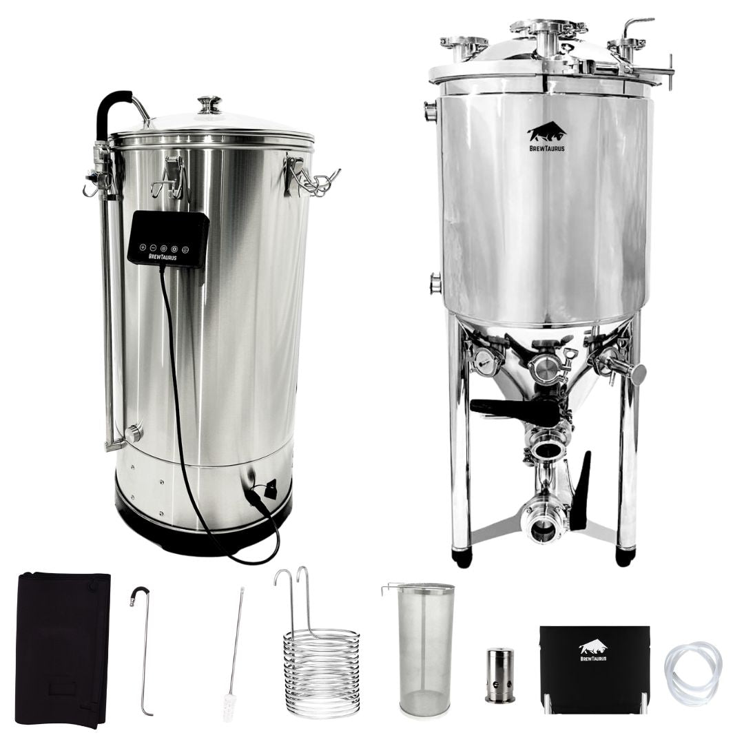 *PRE-ORDER* Brewhouse: B70L Brewing System [Extra accessories] & PF75L Jacketed Conical Fermenter +[Extra accessories]