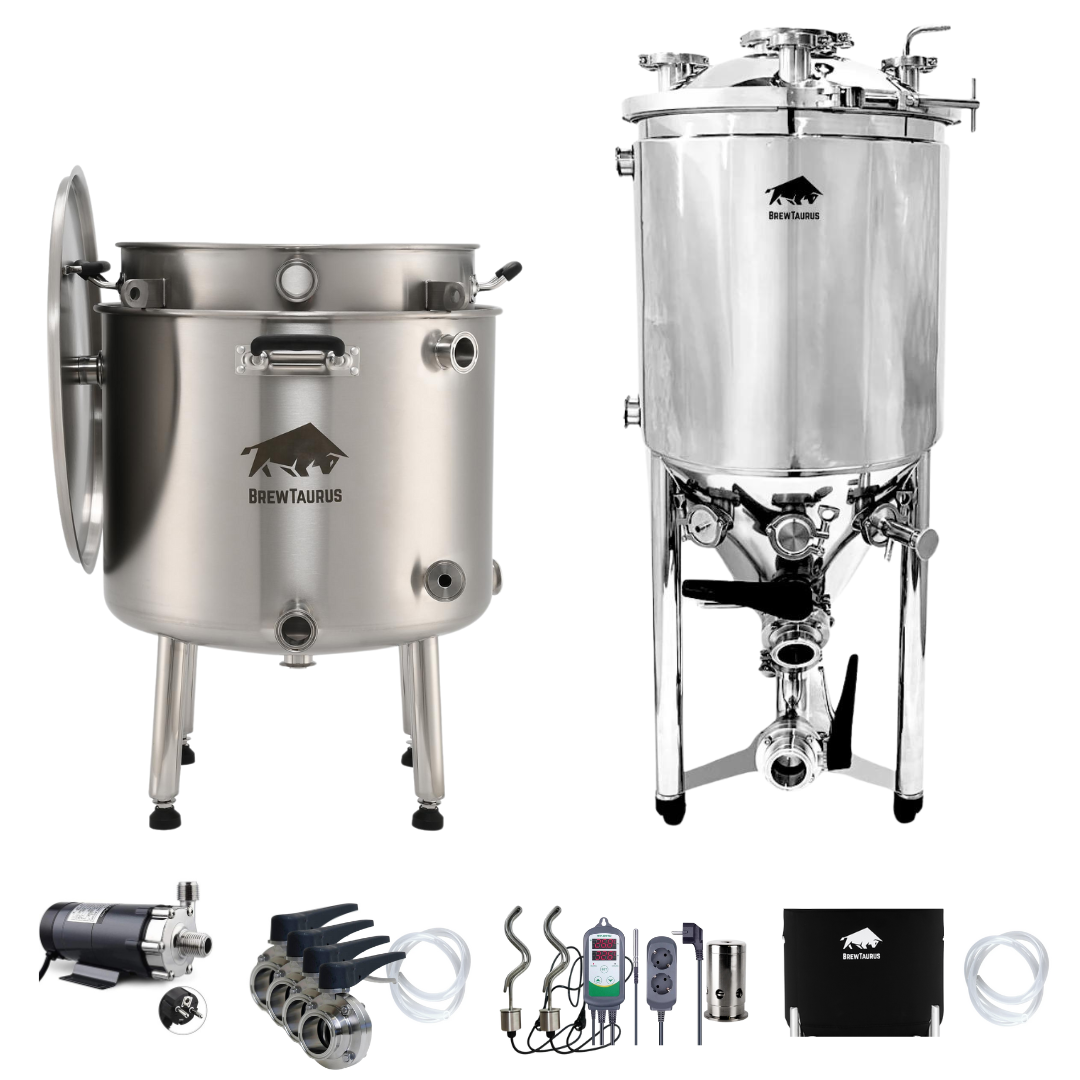 Brewhouse: K80L Brewing Kettle [Extra accessories] & PF75L Jacketed Conical Fermenter +[Extra accessories]