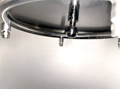 Open manway with sanitary tri-clamp ports on the BrewTaurus PRO 200L vessel