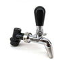 Faucet with ball lock shank