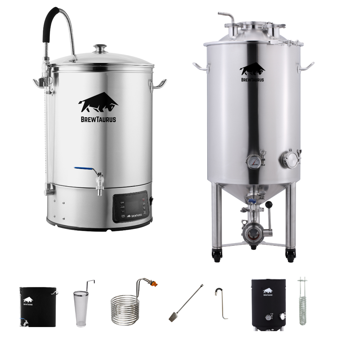 Brewhouse: B45L Brewing System PRO [Extra accessories] & F55L Conical Fermenter Gen.2 [Extra accessories]