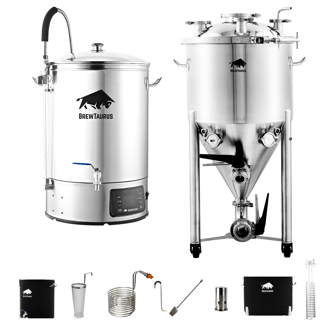 Brewhouse: B65L Brewing System PRO [Extra accessories] & PF55L Conical Fermenter +[Extra accessories]