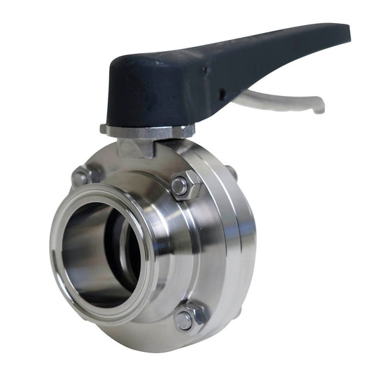 *PRE-ORDER* 4'' TC Butterfly valve with black handle