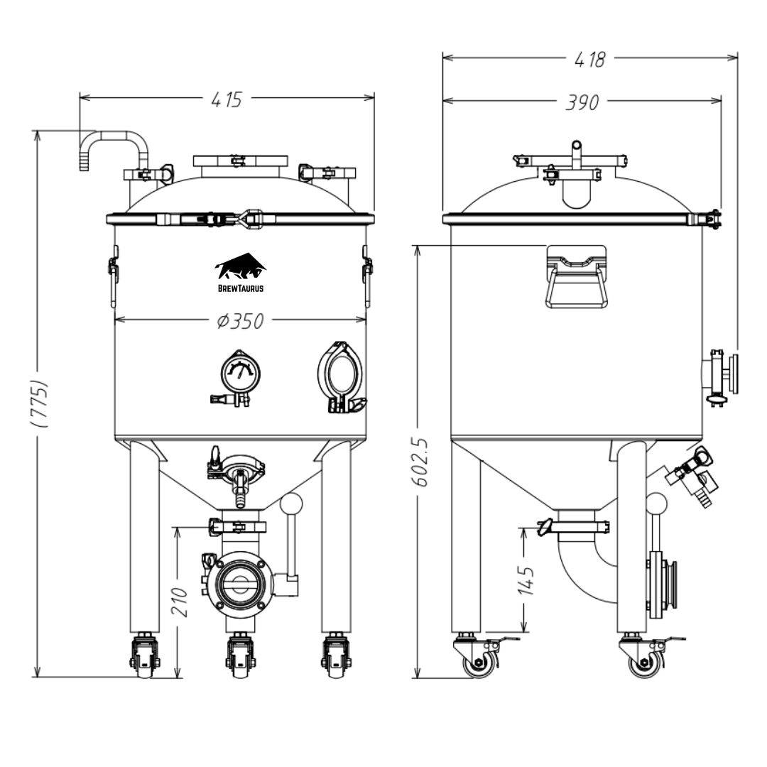 F30L Conical Fermenter Gen.2 +[Extra accessories]