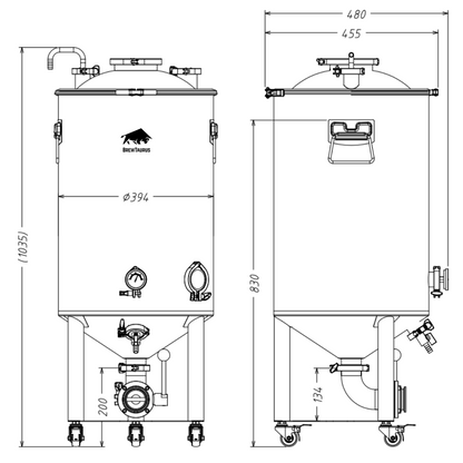 F70L Conical Fermenter Gen.2