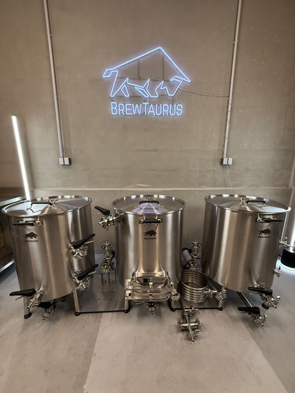 K80 3V Brewing System – 86.5L Three-Vessel Stainless Brewhouse