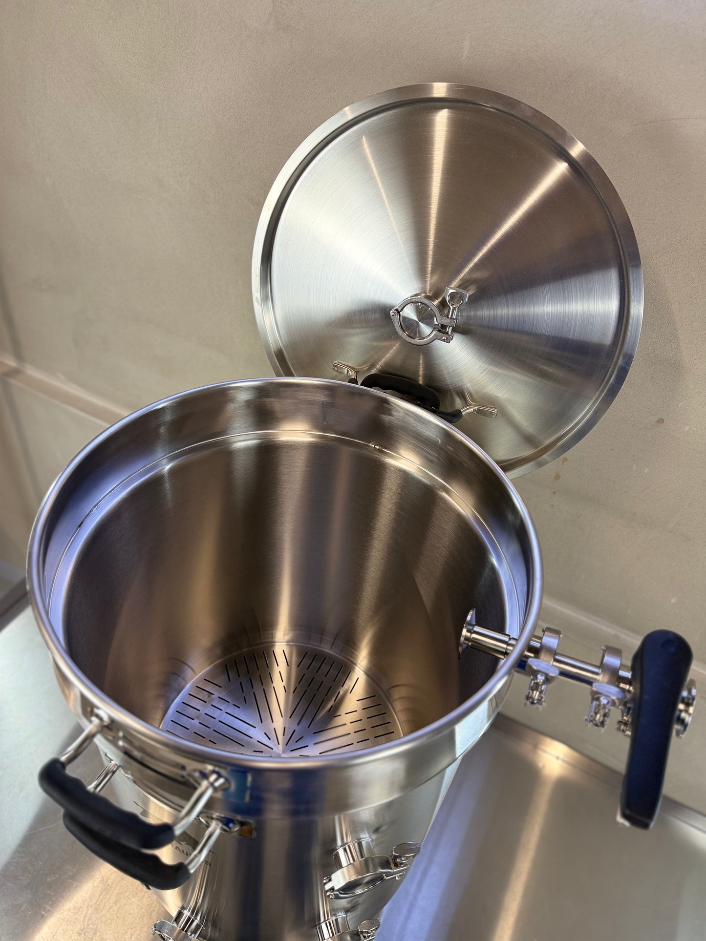 K80 Boil Kettle + Malt Pipe – Complete Set (incl. valves & clamps)