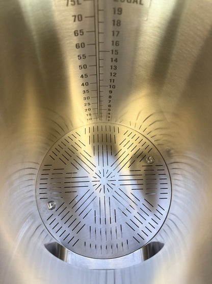 K80 Mash Tun - Complete Set (incl. valves & clamps)
