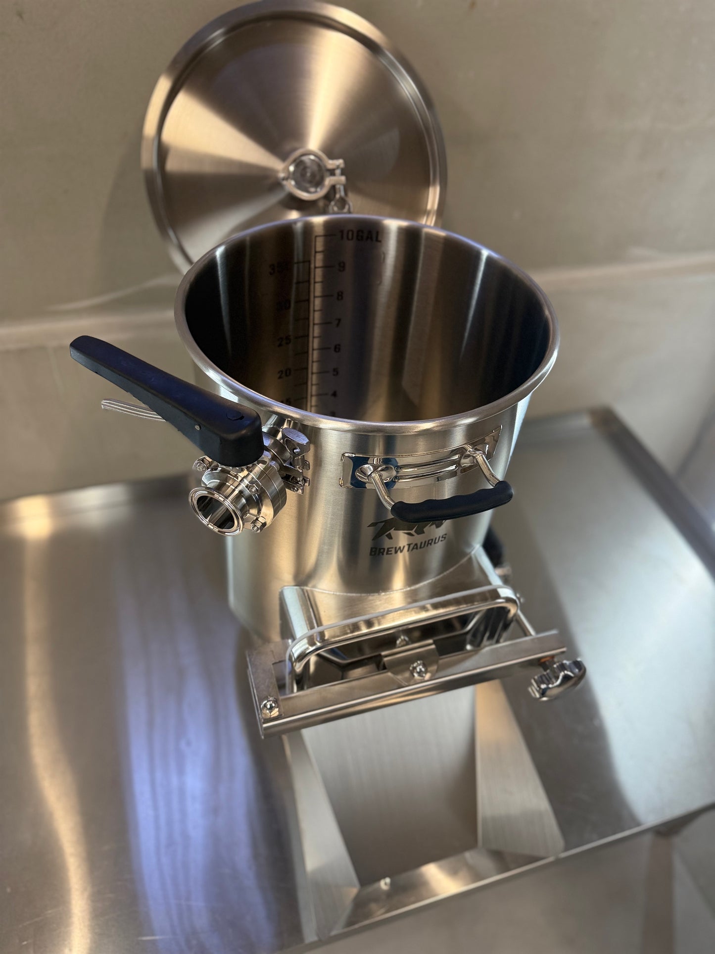 K40 Mash Tun - Complete Set (incl. valves & clamps)