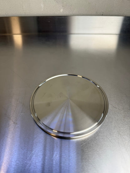 4 inch Tri-Clamp stainless steel blind cap for fermenter port