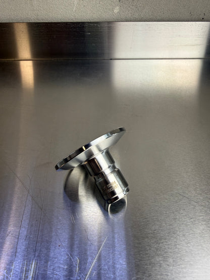 1.5 inch Tri-Clamp to 1/2 inch quick connect stainless steel adapter