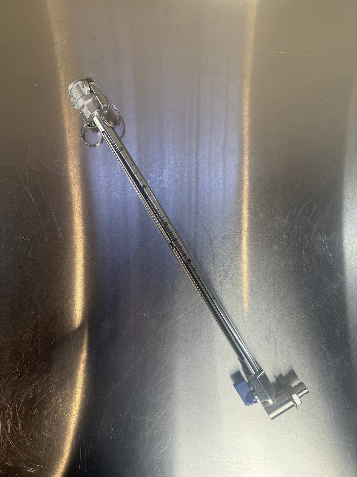 SS housing with the PC tube with SS304 cover and valve 45cm long (for B40L)