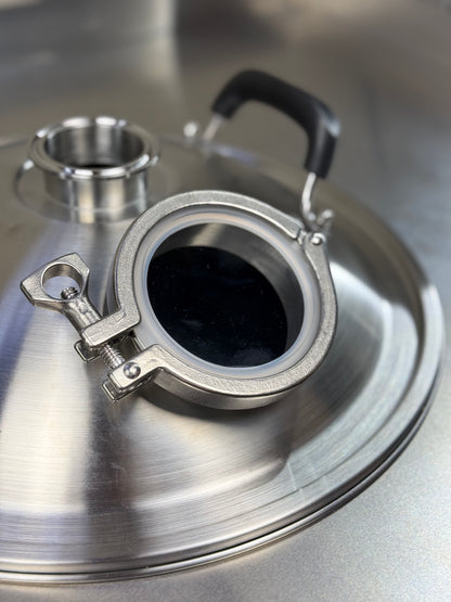 B40L Sight Glass Steam Condenser / Still Lid — Ø350 mm (2" TC)