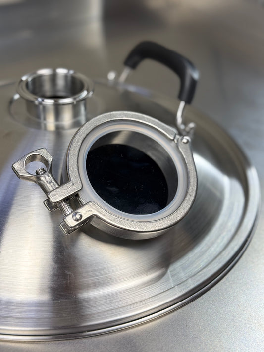 B40L Sight Glass Steam Condenser / Still Lid — Ø350 mm (2" TC)
