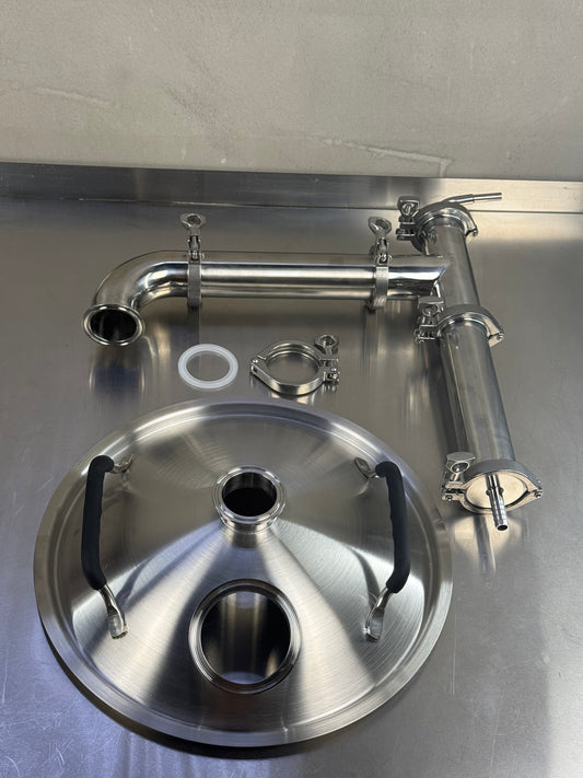 Steam Condenser Set Ø350 — Dome Lid + 2" Kit · fits K40, K40L & 345–355 mm