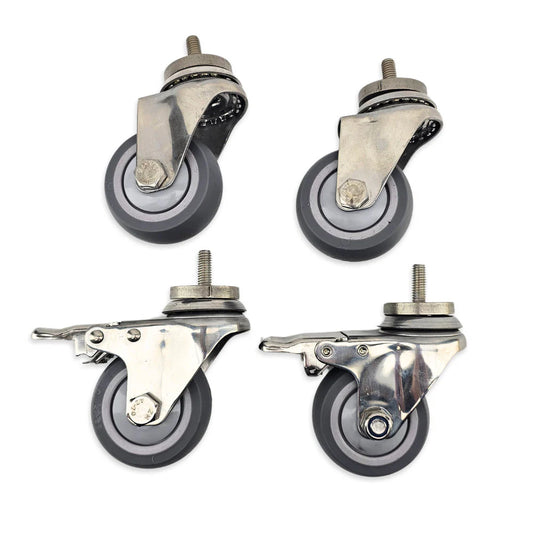 3 Inch SS TPR Caster Wheel Set