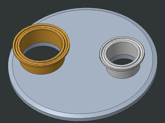 6" Tri-Clamp Multi-Port Reducer Cap – 2" & 1.5"
