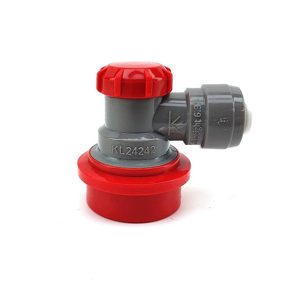 duotight 6.35mm (1/4) x Ball Lock Disconnect - (Grey + Red Gas)