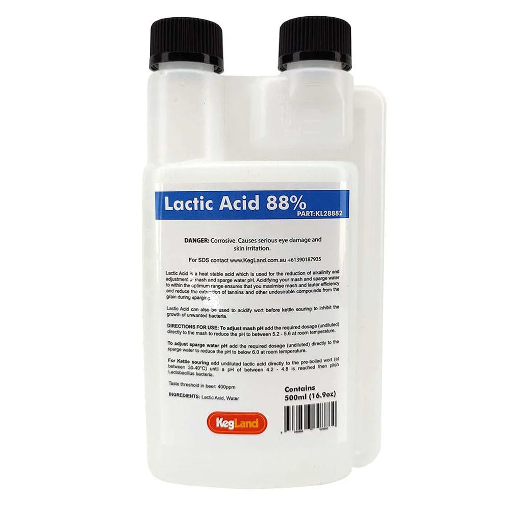 Lactic Acid 88% - pH Adjuster (500ml) 16oz