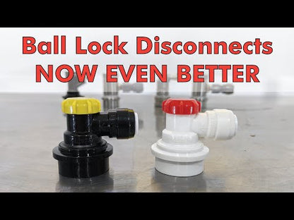 duotight 6.35mm (1/4) x Ball Lock Disconnect - (Black + Yellow Liquid)