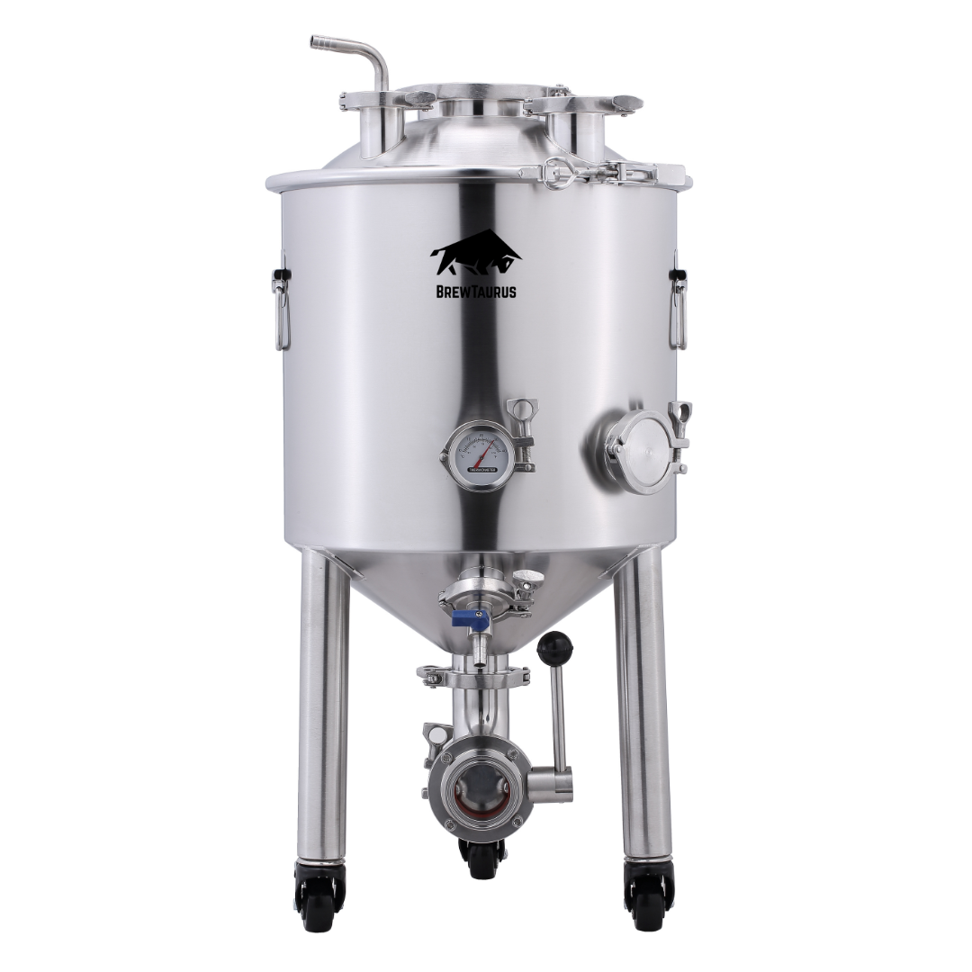 Brouwmeester - Cuve de fermentation 30L - fond conique - 2 robinets  empilables