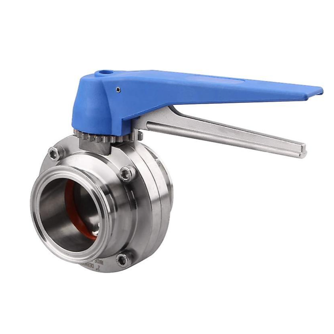 2'' TC Butterfly valve with blue handle